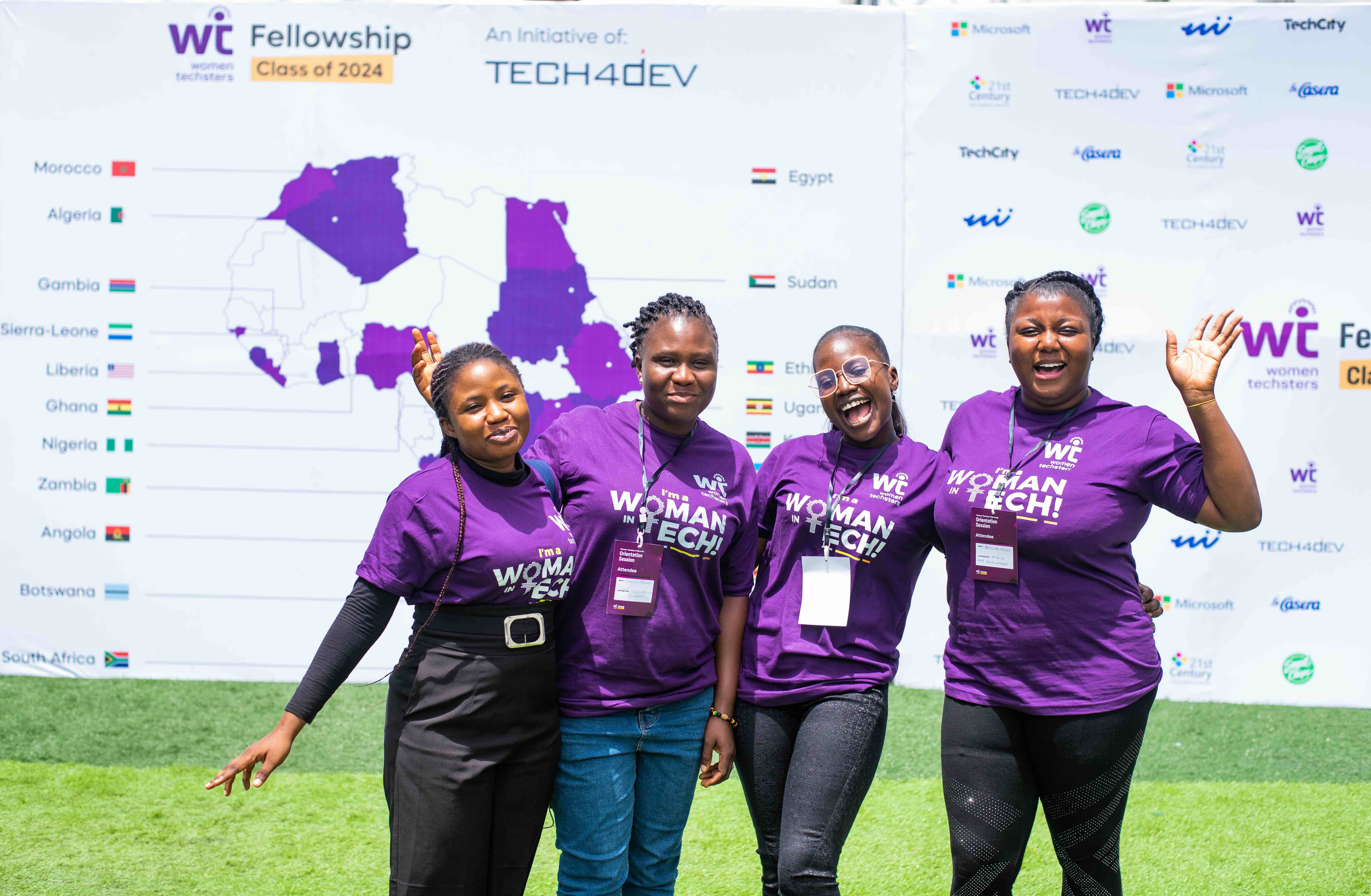Tech4Dev volunteers and community